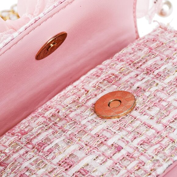 2 Pack Purse for Little Girls, Mini Toddler Crossbody Purse with Bowknot, Cute F - Picture 3 of 9